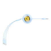 Cumpara acum Cablu de încărcare 3in1 Baseus USB la USB-C, USB-M, Lightning 3.5A, 1.1m (albastru) de la Mesterul Minune