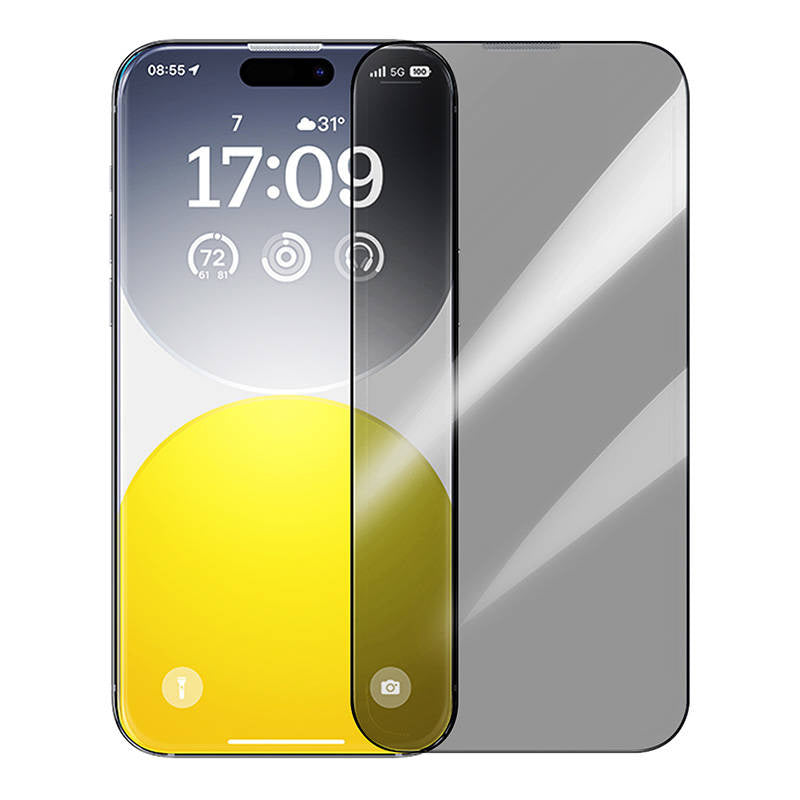 Cumpara acum Folie Sticlă Securizată Privacy Baseus Sapphire iPhone 15 Pro Max de la Mesterul Minune