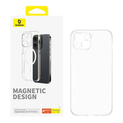 Cumpara acum Magnetic Phone Case for iPhone 15 Plus Baseus OS-Lucent Series (Clear) de la Mesterul Minune