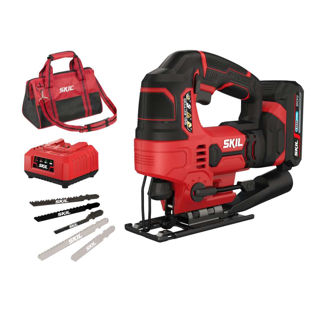 SKIL 3420 DC, Fierastrau pendular cu acumulator SW1E3420DC,  0-2800 cpm, + 1xAcuu, incarcator, geanta si accesorii