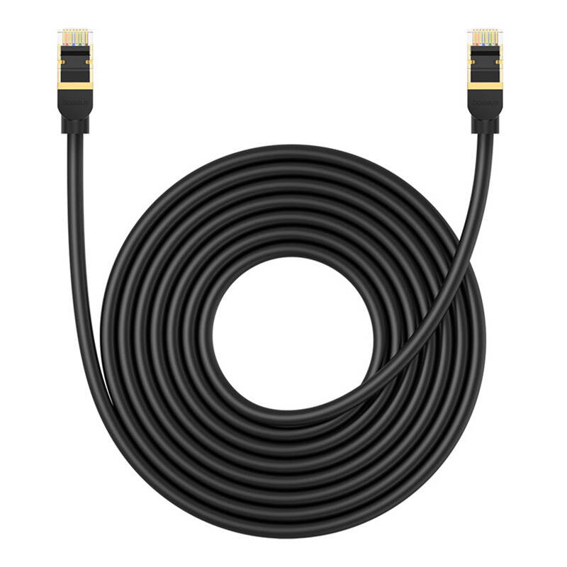 Cumpara acum Cablu de rețea cat.8 Baseus Ethernet RJ45, 40Gbps, 8m (negru) de la Mesterul Minune