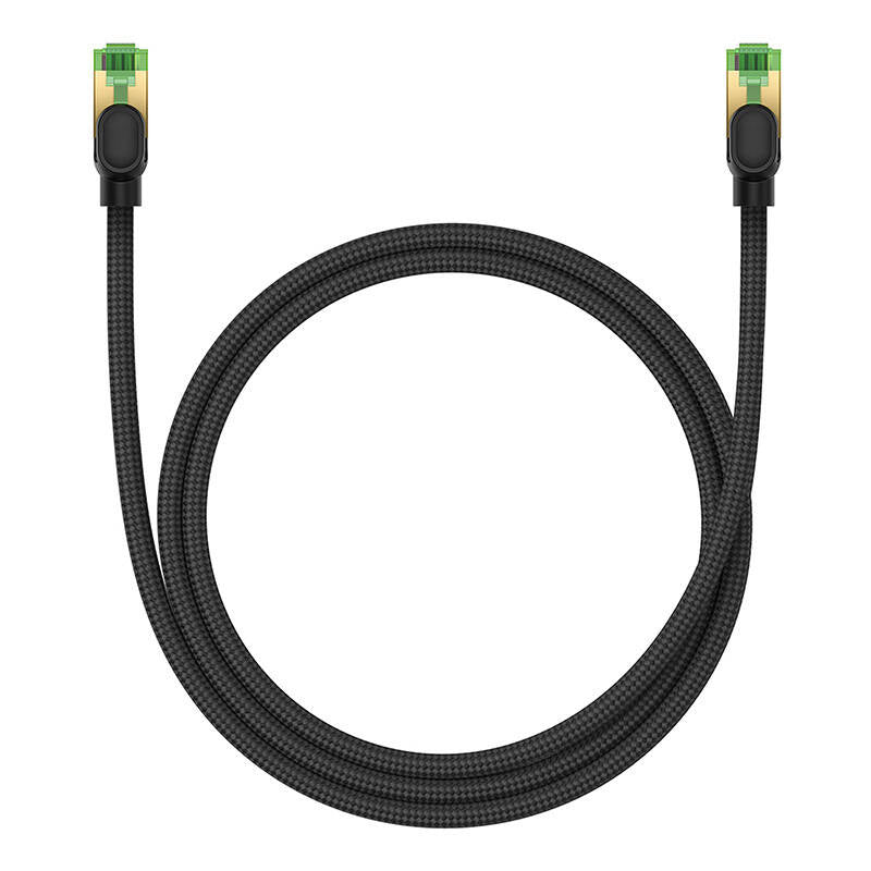 Cumpara acum Cablu de rețea împletit cat.8 Baseus Ethernet RJ45, 40Gbps, 1m (negru) de la Mesterul Minune