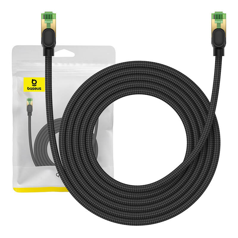 Cumpara acum Cablu de rețea împletit cat.8 Baseus Ethernet RJ45, 40Gbps, 3m (negru) de la Mesterul Minune