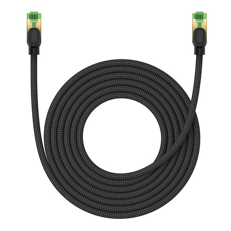 Cumpara acum Cablu de rețea împletit cat.8 Baseus Ethernet RJ45, 40Gbps, 5 m (negru) de la Mesterul Minune