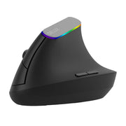 Cumpara acum Mouse vertical fără fir Delux M618C 2.4G 1600DPI RGB (negru) de la Mesterul Minune