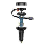 Cumpara acum Încărcător de mașină Baseus Enjoyment Pro cu cablu Lightning + USB-C, 55W (negru) de la Mesterul Minune