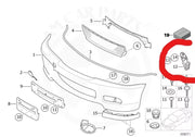 Suport bara fata stanga pentru BMW E46 Coupe - 51118195295