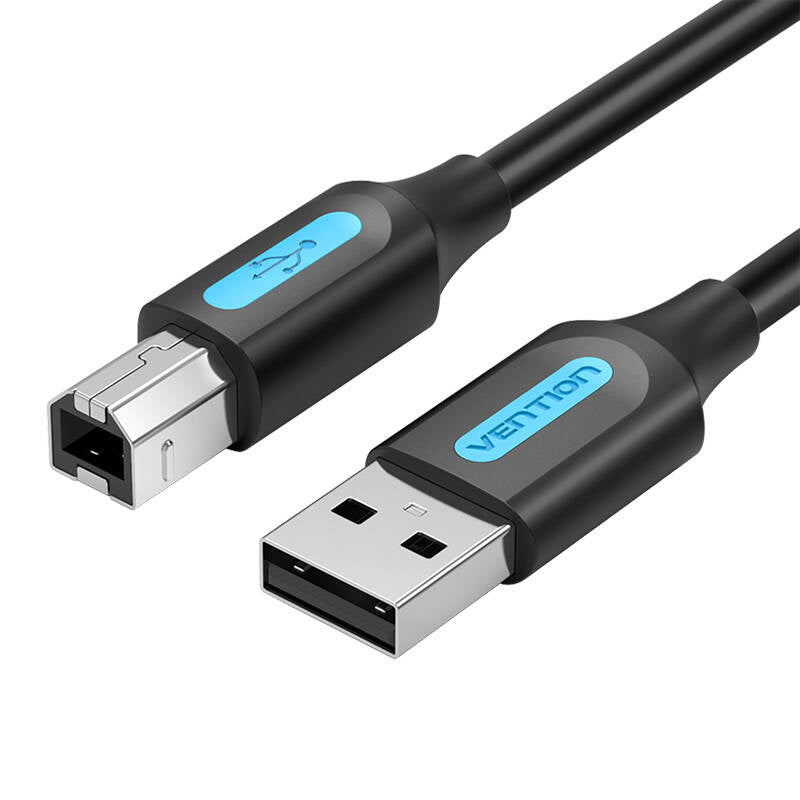 Cumpara acum Cablu USB 2.0 A către USB-B cu miez de ferită Vention COQBL 2A 10 m Negru PVC de la Mesterul Minune