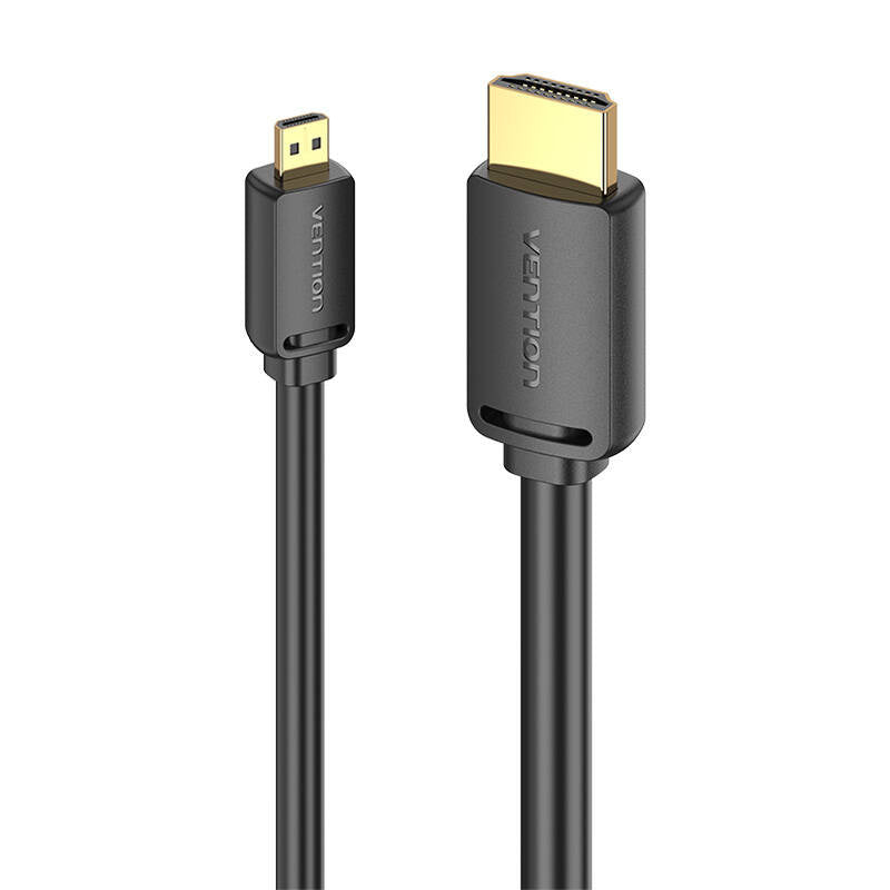 Cumpara acum Cablu HDMI-D Masculin la HDMI-A Masculin Vention AGIBI 3m, 4K 60Hz (Negru) de la Mesterul Minune