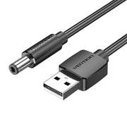 Cumpara acum Cablu de alimentare de la USB 2.0 la DC 5.5mm Barrel Jack 5V Vention 1,5m (negru) de la Mesterul Minune