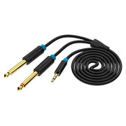 Cumpara acum Cablu audio de la 3,5 mm TRS la 2 x 6,35 mm Vention BACBG 1,5 m (negru) de la Mesterul Minune