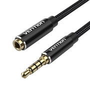 Cumpara acum Cablu audio TRRS de 3,5 mm mascul la 3,5 mm femelă Vention BHCBI 3m negru de la Mesterul Minune