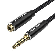 Cumpara acum Cablu audio TRRS de 3,5 mm mascul la 3,5 mm femelă Vention BHCBJ 5m negru de la Mesterul Minune