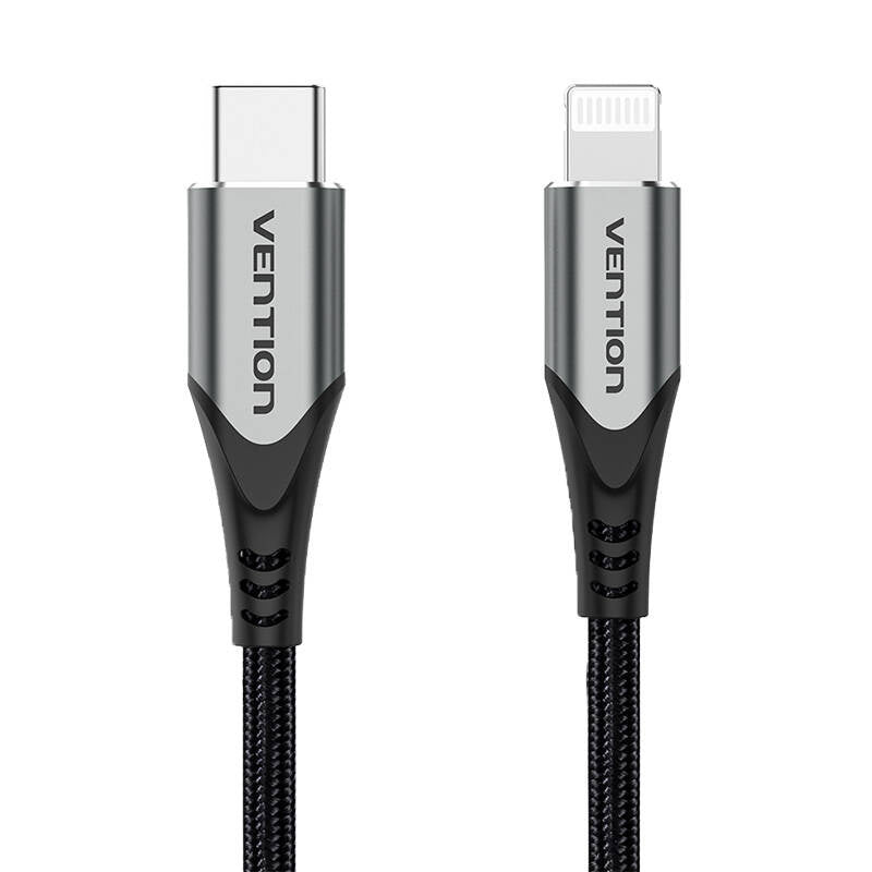 Cumpara acum Cablu USB-C 2.0 la cablu Lightning Vention TACHH 2m MFi Gray de la Mesterul Minune