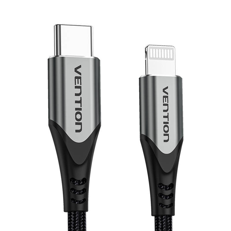 Cumpara acum Cablu USB-C 2.0 la cablu Lightning Vention TACHH 2m MFi Gray de la Mesterul Minune