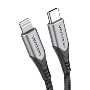 Cumpara acum Cablu USB-C 2.0 la cablu Lightning Vention TACHH 2m MFi Gray de la Mesterul Minune
