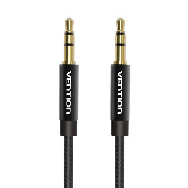 Cumpara acum Cablu audio mini jack de 3,5 mm Vention BAGBD 0,5 m Negru Metal de la Mesterul Minune