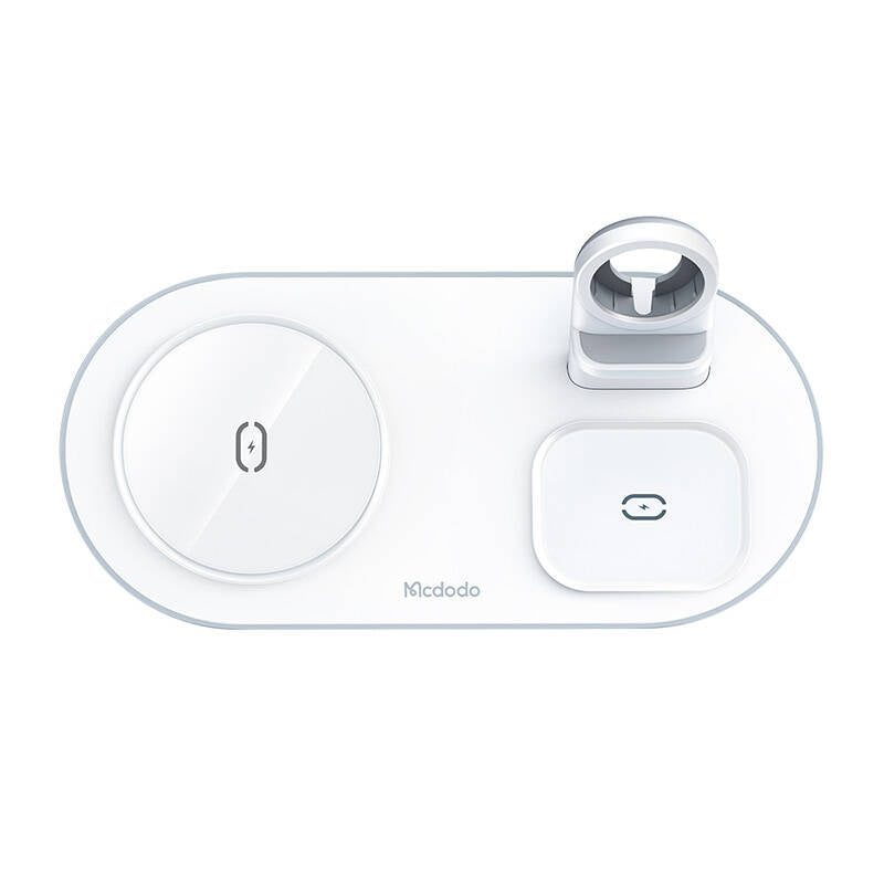 Cumpara acum Încărcător wireless Mcdodo CH-7060 3 în 1 15W (mobil/TWS/Apple watch) (alb) de la Mesterul Minune