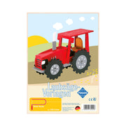 Cumpara acum Sablon din lemn, tractor, pentru traforaj, dimensiunea A4, Pebaro 355S de la Mesterul Minune
