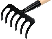 GREBLĂ METAL, 6 DINȚI, CU COADĂ FLO 35740