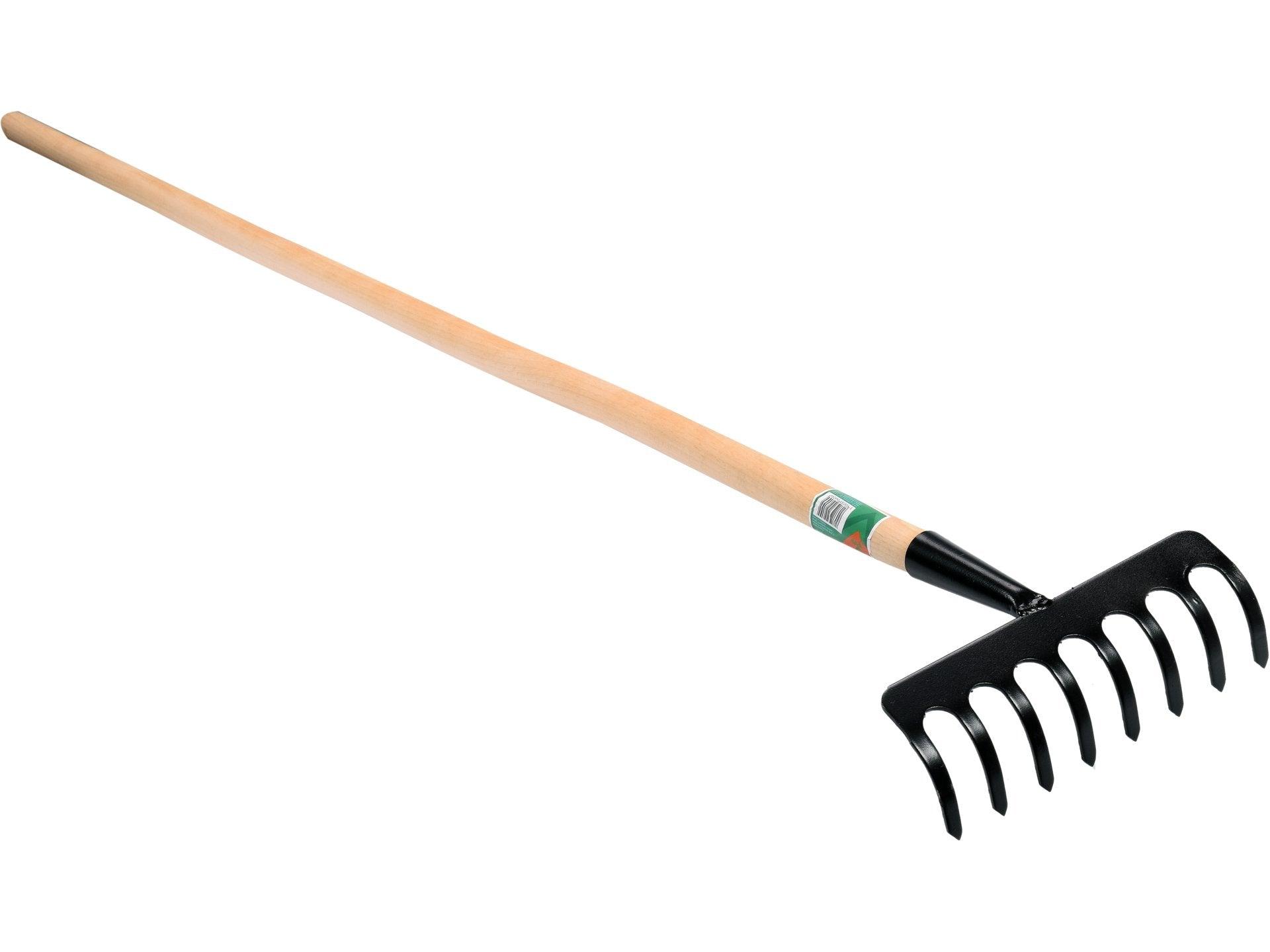 GREBLĂ METAL, 8 DINȚI, CU COADĂ FLO 35741