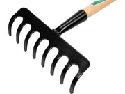 GREBLĂ METAL, 8 DINȚI, CU COADĂ FLO 35741