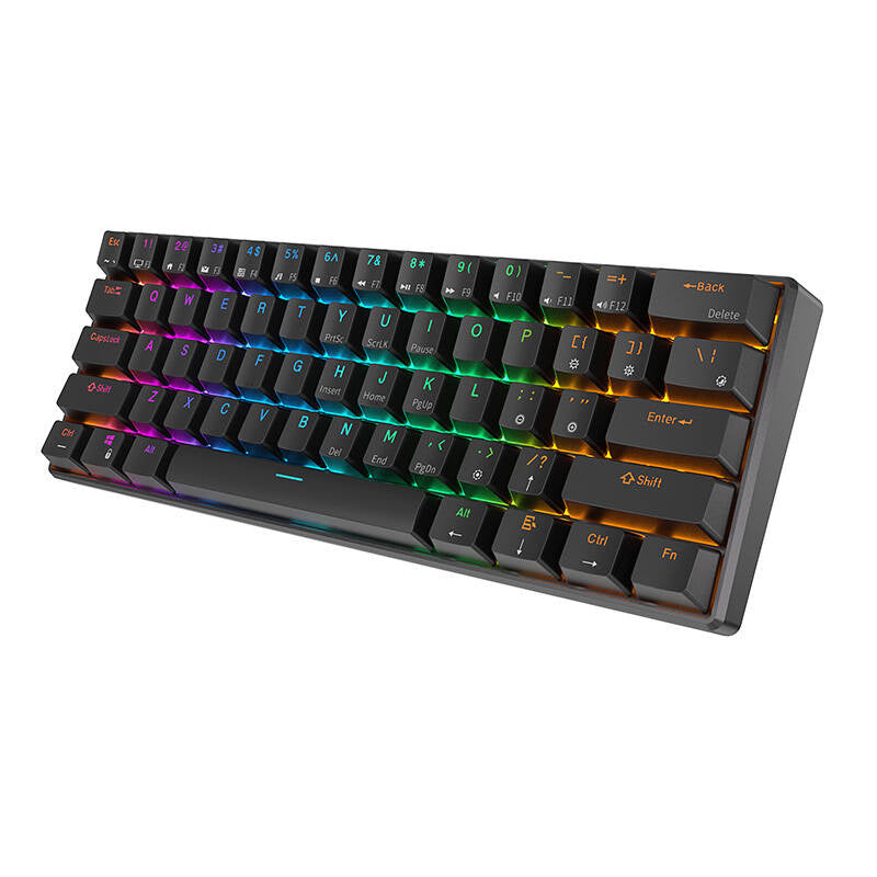 Cumpara acum Tastatura mecanică Royal Kludge RK61 RGB, comutator roșu (negru) de la Mesterul Minune