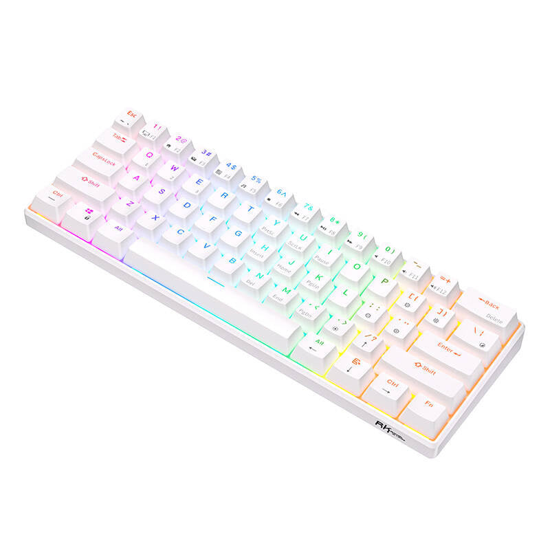 Cumpara acum Tastatura mecanică Royal Kludge RK61 RGB, comutator maro (alb) de la Mesterul Minune