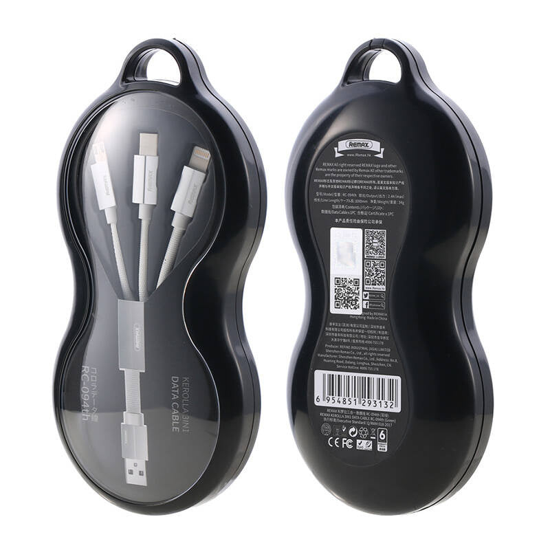 Cumpara acum Remax Kerolla 3in1 Cablu USB, 1m (alb) de la Mesterul Minune