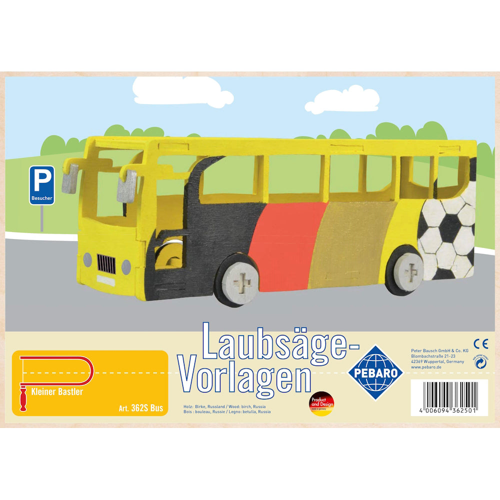 Cumpara acum Sablon din lemn, autobuz, pentru traforaj, dimensiunea A4, Pebaro 362S de la Mesterul Minune