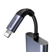 Cumpara acum Adaptor audio 2 în 1 Joyroom SY-L01 Lightning la 3,5 mm + Lightning (negru) de la Mesterul Minune