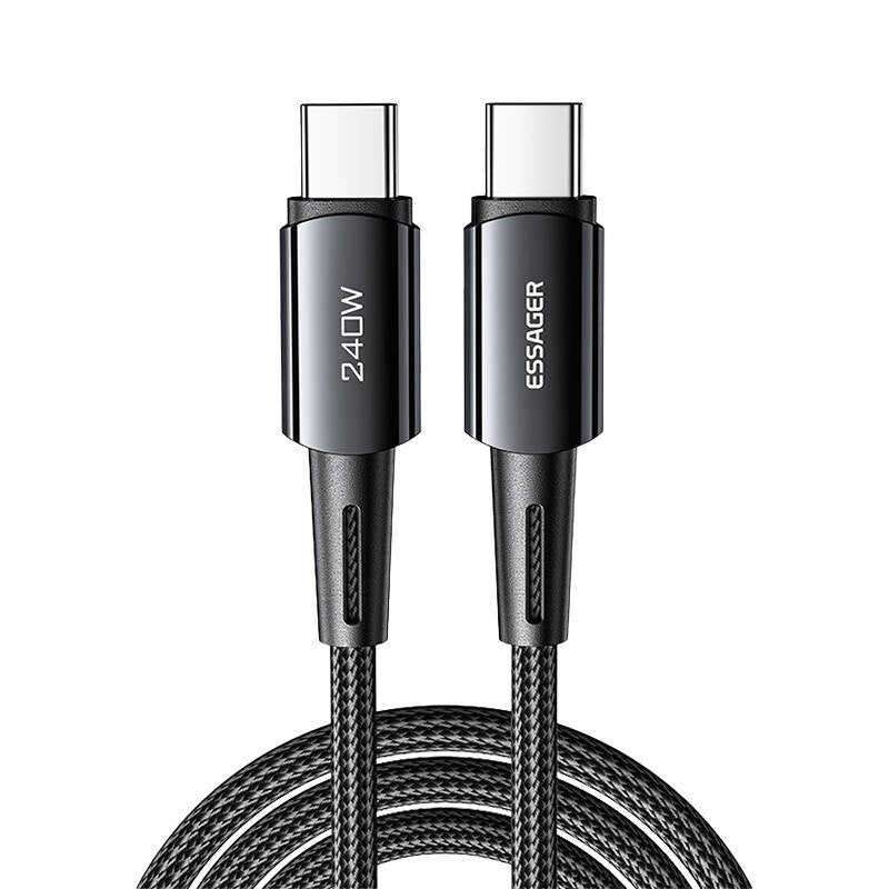 Cumpara acum Cablu USB-C la USB-C 240W Essager 1m (gri) de la Mesterul Minune