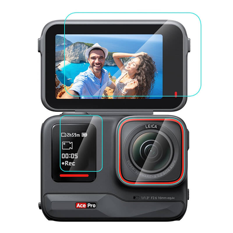 Cumpara acum 3 în 1 Folie de sticlă temperată PULUZ pentru Insta360 Ace Pro (PU951T) de la Mesterul Minune