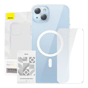 Cumpara acum Baseus Crystal Series Magnetic Case pentru iPhone 14 Plus + sticlă călită de la Mesterul Minune