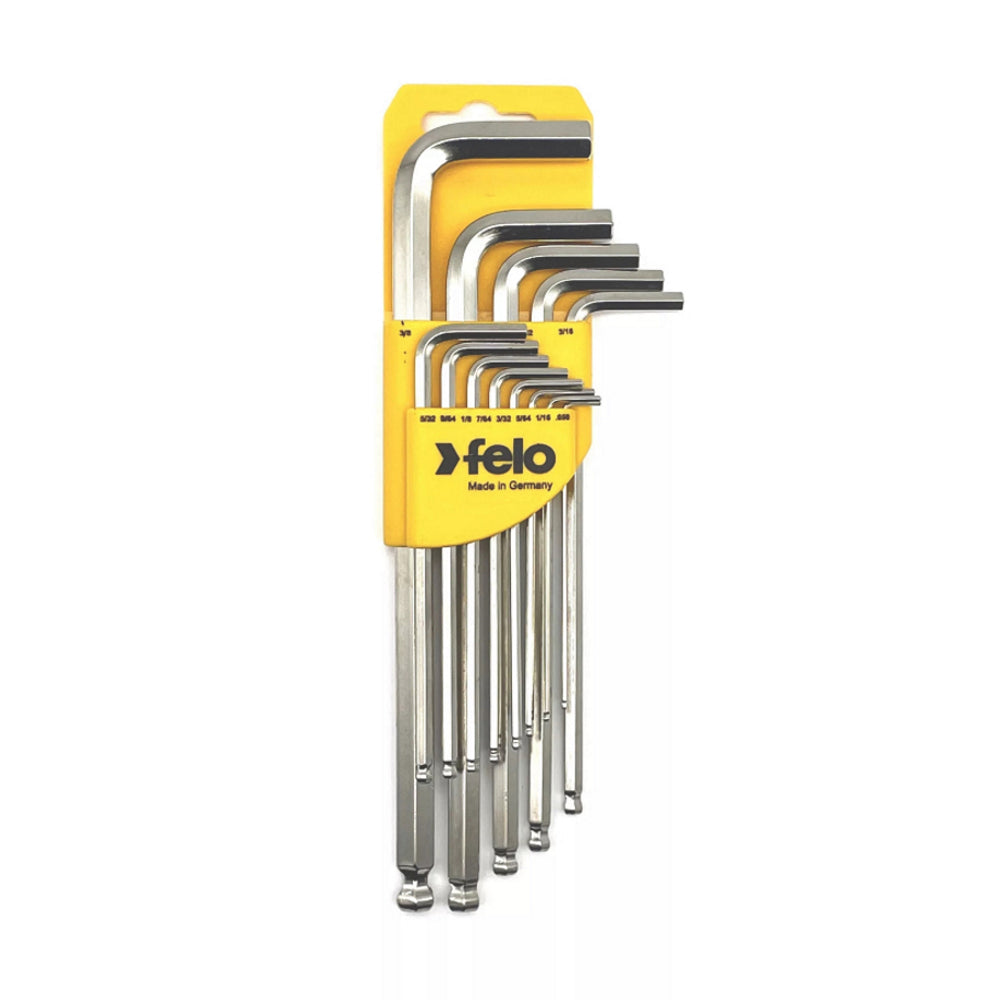 Felo 37513011, Set 13 chei L HEX, lungi, cap cu bila, INCH, HEX 0.050in-3/8in