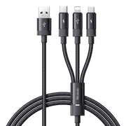 Cumpara acum Cablu 3in1 USB la USB-C / Lightning / Micro USB, Mcdodo CA-5790, 3.5A, 1.2m (negru) de la Mesterul Minune