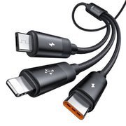 Cumpara acum Cablu 3in1 USB la USB-C / Lightning / Micro USB, Mcdodo CA-5790, 3.5A, 1.2m (negru) de la Mesterul Minune