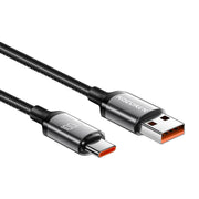 Cumpara acum Cablu de încărcare rapidă Rocoren USB-A la USB-C Retro Series 2m 100W (gri) de la Mesterul Minune
