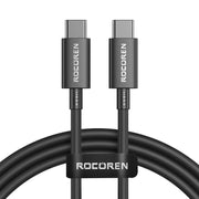 Cumpara acum Cablu de încărcare rapidă Rocoren USB-C către USB-C Simples Series 100W, 2m (negru) de la Mesterul Minune