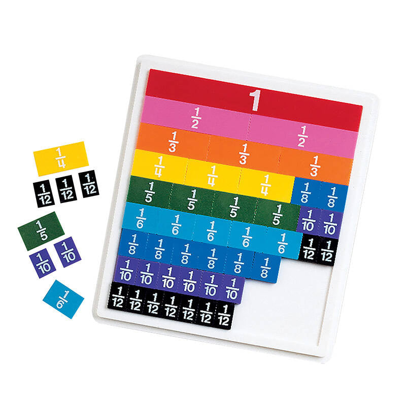 Cumpara acum Rainbow Fraction Tiles cu tăviță Learning Resources LER 0615 de la Mesterul Minune