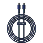 Cumpara acum Cablu USB-C do USB-C Baseus Tungsten Gold, 100W, 2m (niebieski) de la Mesterul Minune