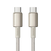 Cumpara acum Cablu USB-C do USB-C Baseus Tungsten Gold, 100W, 1m (złoty) de la Mesterul Minune