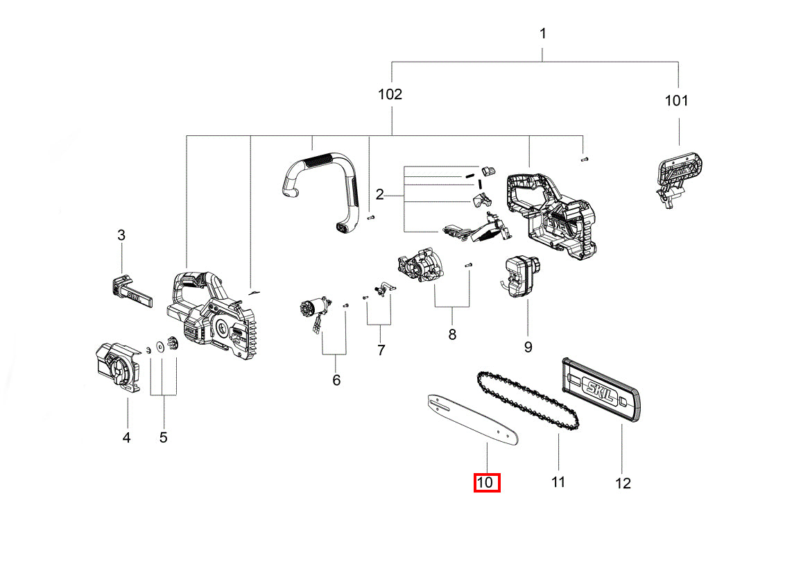 Cumpara acum Lama de schimb pentru SKIL 0534, Skil Spare Parts 3810755001 de la Mesterul Minune