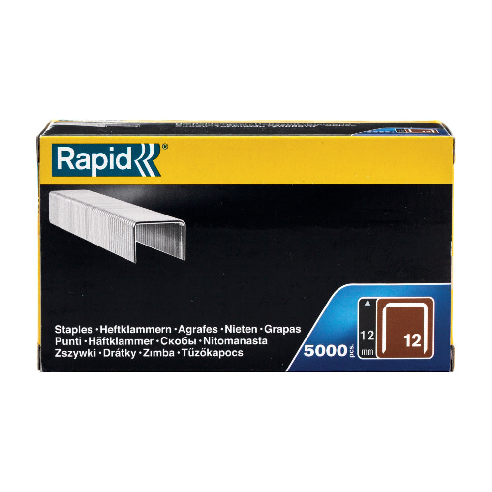 Cumpara acum set de 5000 de capse cu fir plat No. 12, 12 mm, Rapid 40100520 de la Mesterul Minune