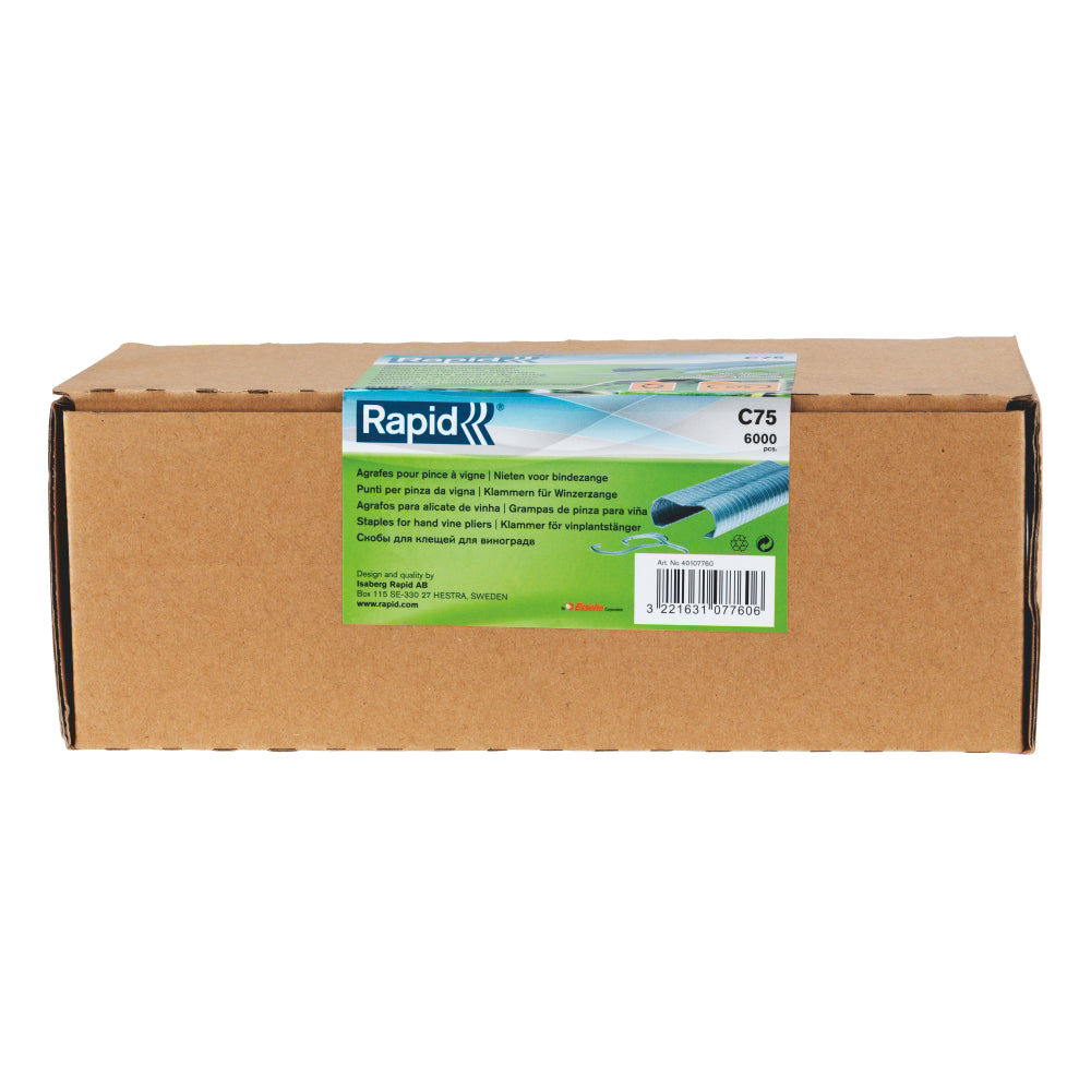 Rapid 40107760, set de 6000 inele pentru gard din aluminiu, C75, diametru 6-18 mm
