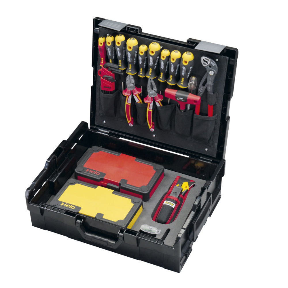 Felo 41397508, Trusa cu unelte VDE, Ergonic E-Smart in cutie L-BOXX, 75 piese