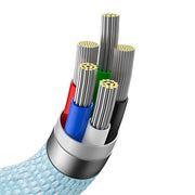 Cumpara acum Cablu USB-C la iP Baseus Crystal Shine, 20W, 1.2m (albastru) de la Mesterul Minune