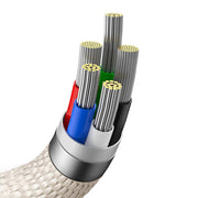 Cumpara acum Baseus Crystal Shine USB-C la iP cablu, 20W, 1.2m (roz) de la Mesterul Minune