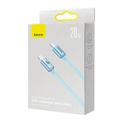 Cumpara acum Baseus Crystal Shine USB-C la iP cablu, 20W, 2m (albastru) de la Mesterul Minune