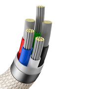 Cumpara acum Baseus Crystal Shine USB-C la iP cablu, 20W, 2m (roz) de la Mesterul Minune